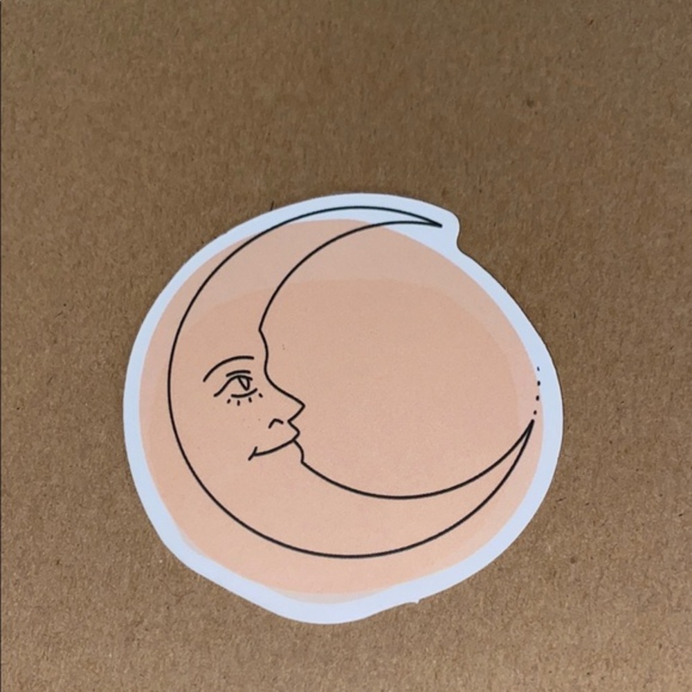 🌈20/$12🌈 Peach Moon Face Sticker